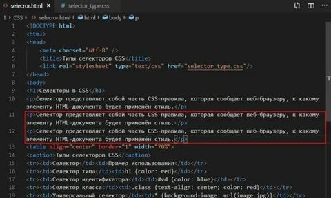 Source type html