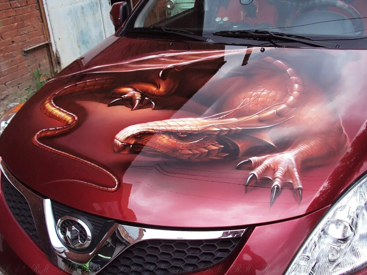 винил аэрография. аэрография. аэрография на машине. авто. аэрография сделать.