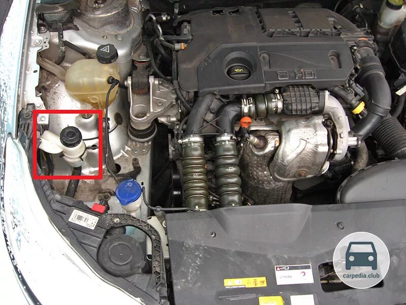 Top up engine level. Top up engine level