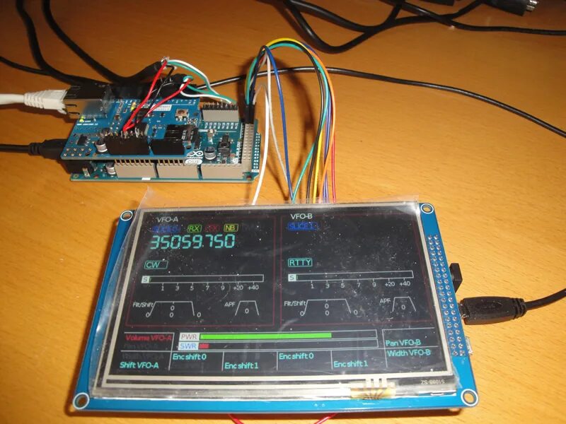 Arduino SDR Transceiver. СДР трансивер на ардуино. Кв приемник SDR на ардуино. RTL-SDR на Arduino.
