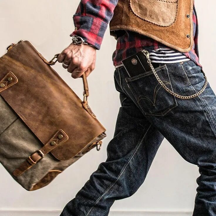 Messenger Bag - Men's Bags - He Spoke Style Messenger bag men, Leather messenger