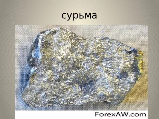 ANTIMONY is a light gray with a metallic luster. It is said to have been one of 
