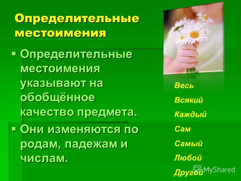 Местоимения изменяются по временам