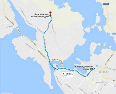 Как доехать до парка монрепо в выборге