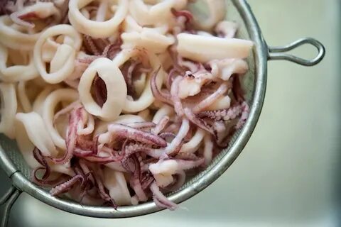 Кальмар после варки