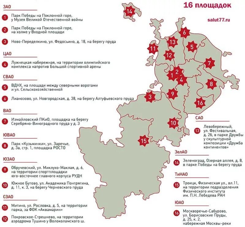 Салют в Москве 2022 площадки на карте. Точки запуска салюта в Москве 9 мая на карте. Точки пуска салюта в Москве. Точки запуска салюта в Москве 9.