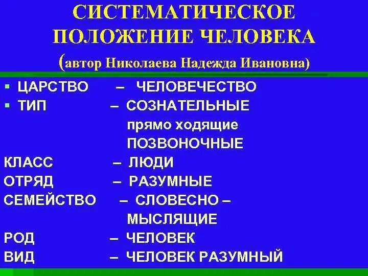 Определить систематическое положение человека. Систематически положение человека. Систематическое положение человека разумного. Таксономическое положение человека.