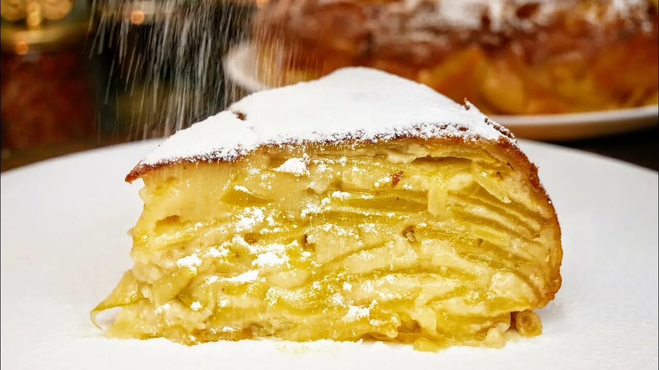 Шарлотка уже в прошлом. Готовлю "невидимый" пирог с яблоками. Тесто нежное, по в