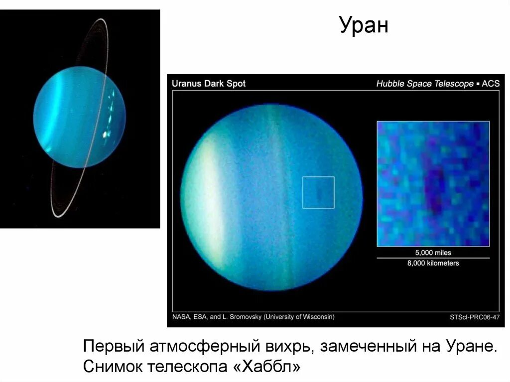 Уран 1 год. Уран в телескоп. Снимки урана. Уран в телескоп Хаббл. Вихри урана.