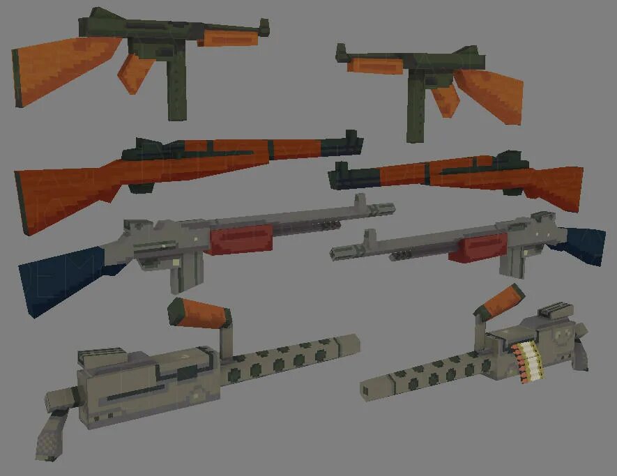 Models weapons