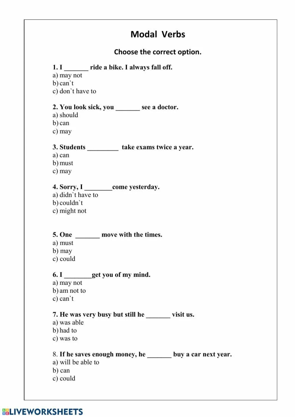 Тест по модальным глаголам по английскому. Modal verbs тест. Modals в английском exercise. Модальные глаголы в английском языке Worksheets. Modal verb Test в английском языке.