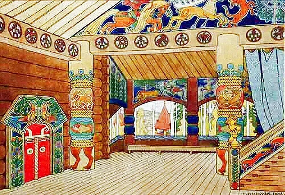 Царские палаты билибин. Раскраска замок внутри. Рисунок убранство теремов. Рисунок убранство теремов. Убранство русской избы рисунки.