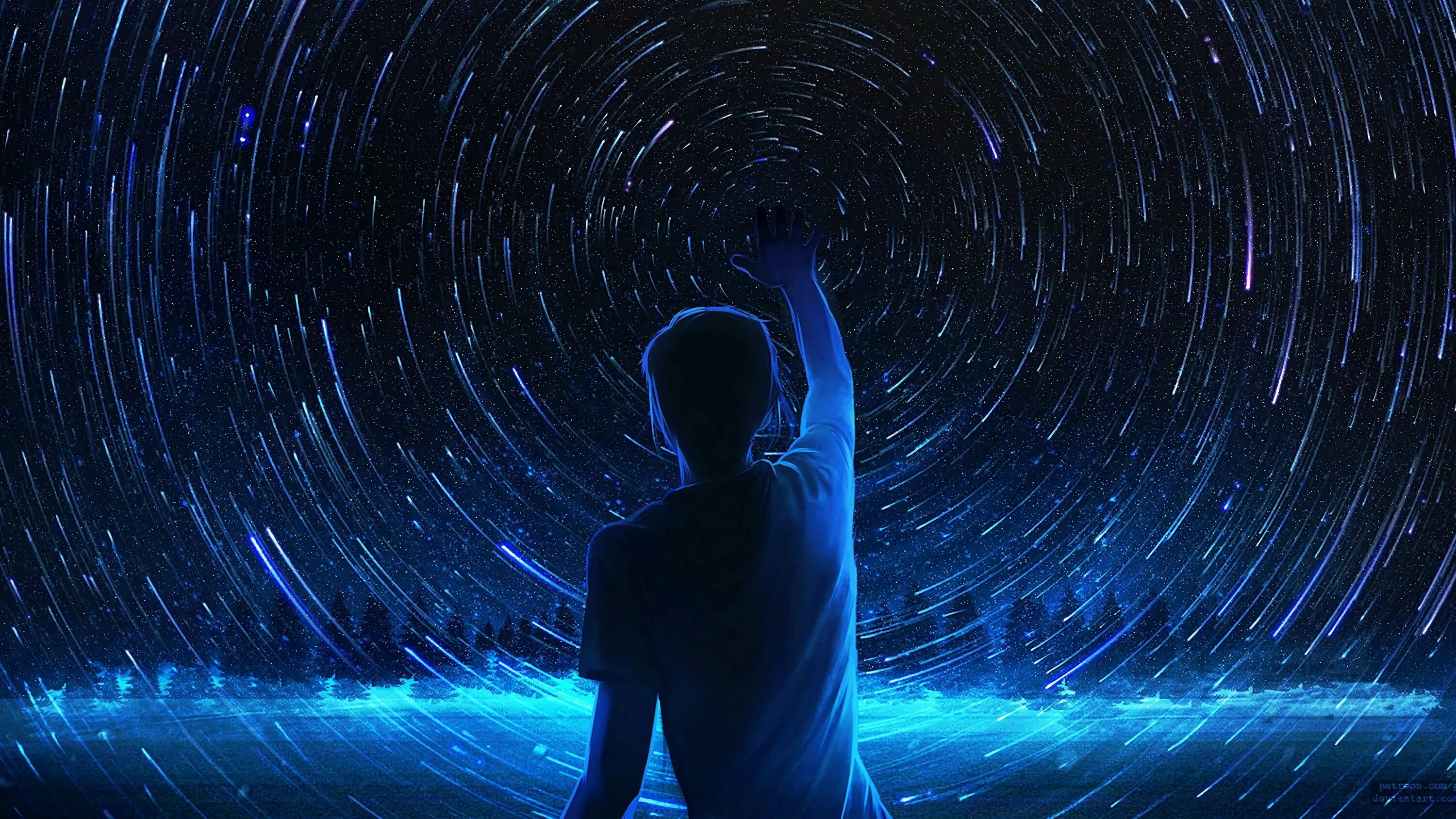 Star man in the sky. Star man in the sky