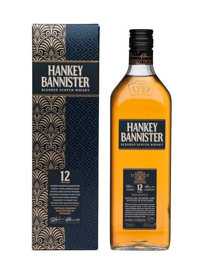 Хэнки Бэннистер 12. Hankey Bannister Blended Scotch Whisky. Hankey Bannister виски 1980- 1985. Hankey Bannister 12 years old (40%). Ханки баннистер