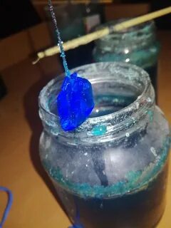 Как сделать кристалл на нитке