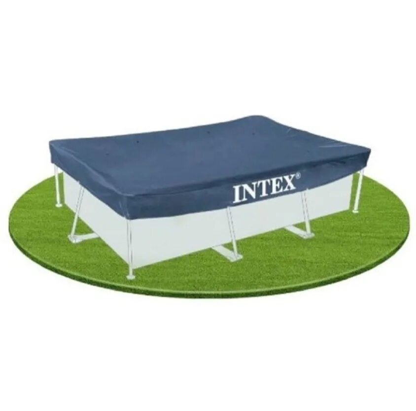 Тенты для каркасных бассейнов intex. 28038 intex. тент для бассейна интекс 305х76. тент для бассейна 300 cm x 201 cm x 20 cm intex. шатры для бассейна интекс 3.66/0.95.