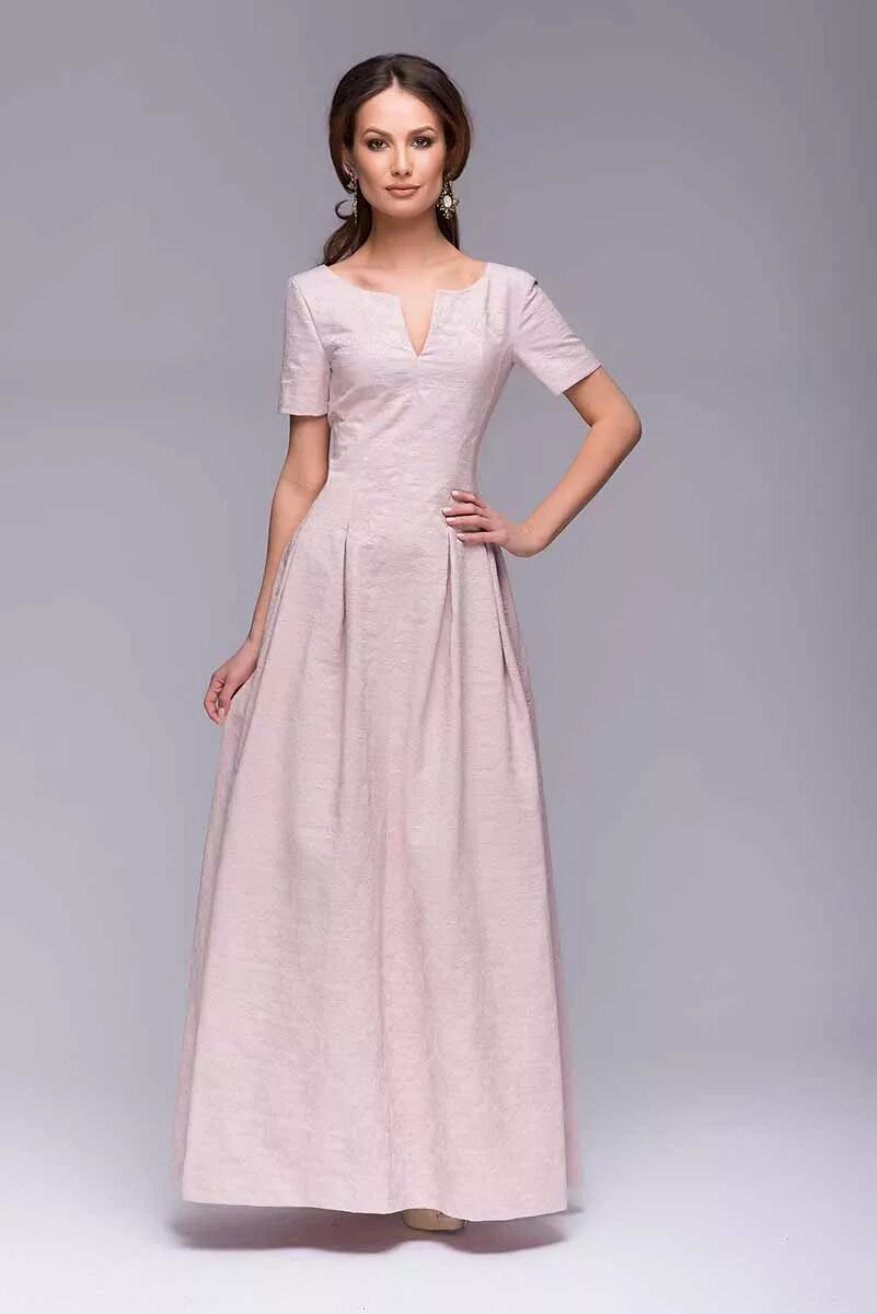 Нежное летнее платье. Элегантные скромные платья. Юрс 19-151. Сдержанное платье. Сдержанное платье.