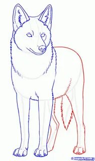 Серый волк нарисовать легко