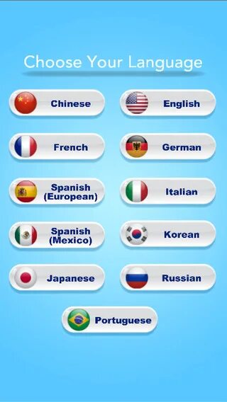 Choose the language. Choose the language