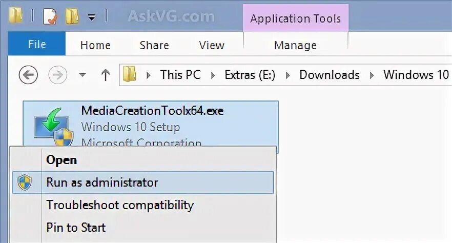 Media creation tool file not found. Media creation tool file not found