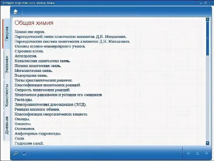 Химия программа дополнительная. Химия программа дополнительная