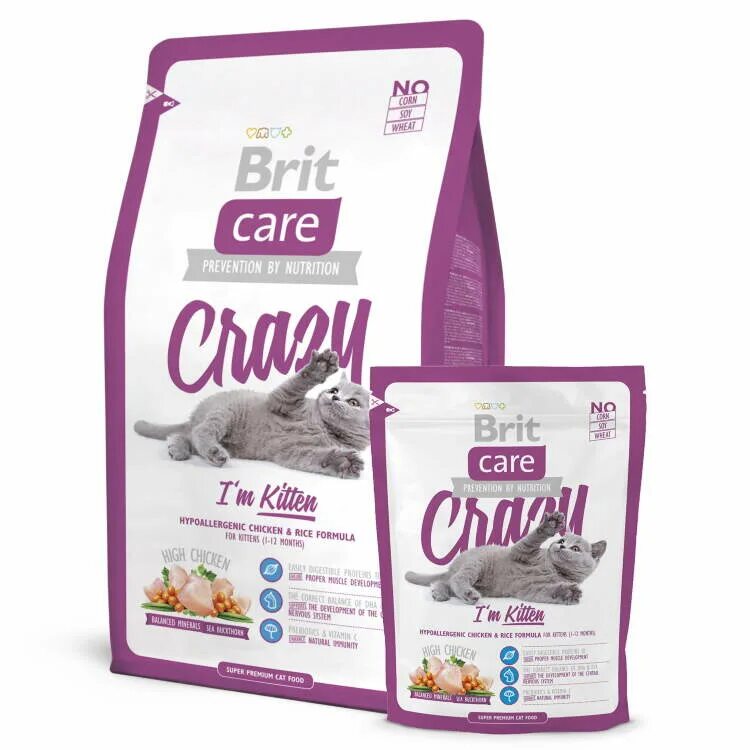 Brit Care Crazy корм для котят. Брит Premium Cat Kitten сухой корм. Brit Care для кошек im Kitten. Брит Care корм для кошек гипоаллергенный. Брит кеа