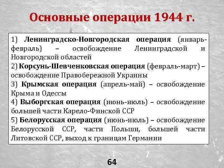 Военные операции 1944. Основные операции 1944 года. Ленинградско-Новгородская операция итоги. Ленинградской Новгородский операция основные события.