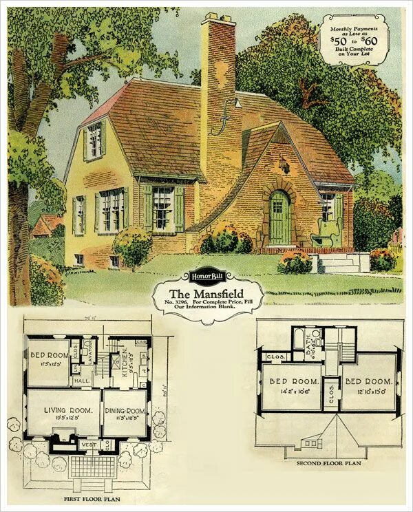 Стиль Тюдор Tudor Revival Cottage Plan. Проекты английских домов. Проекты американских домов. Английский дом планировка. План английского дома