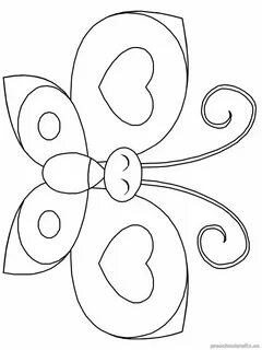 Butterfly Template, Butterfly Printable Template, Flower