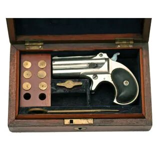 Antique Remington .41 rimfire calibre Double Derringer Pistol For Sale.