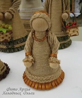 Кукла масленица из джута