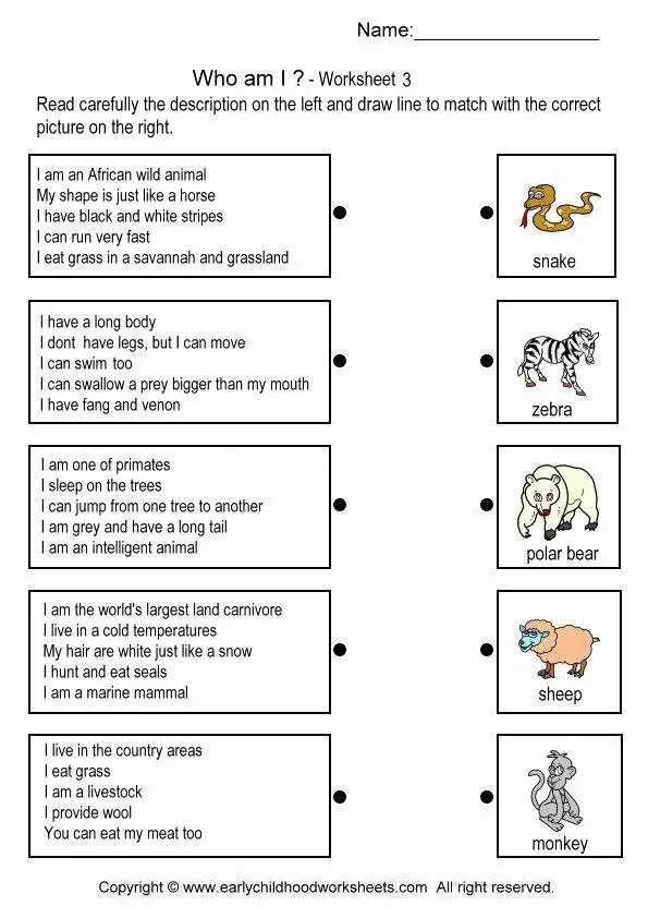 Who worksheets