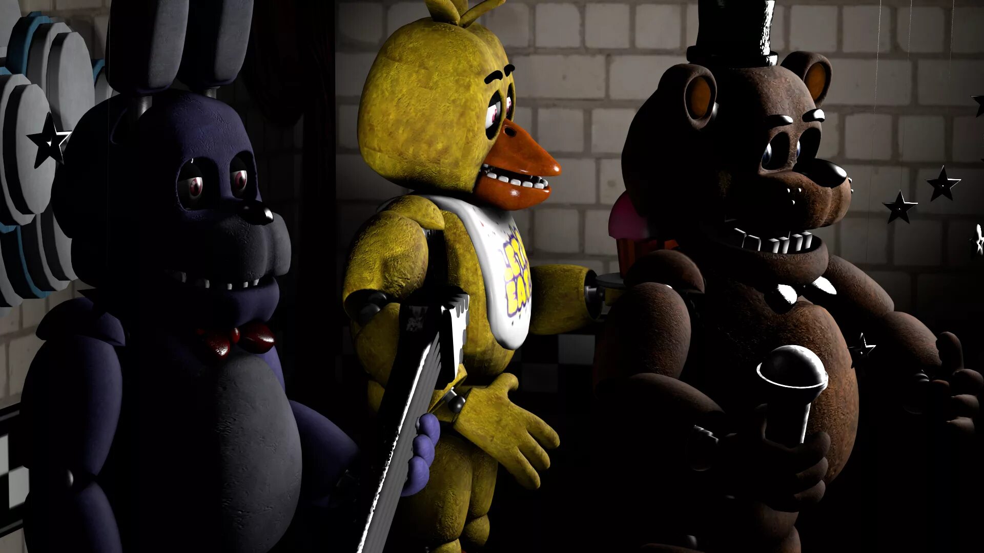 Фнаф 1 можно. ФНАФ 1. FNAF 1 SFM. Fnaf1 Оазис. ФНАФ 1 СФМ.