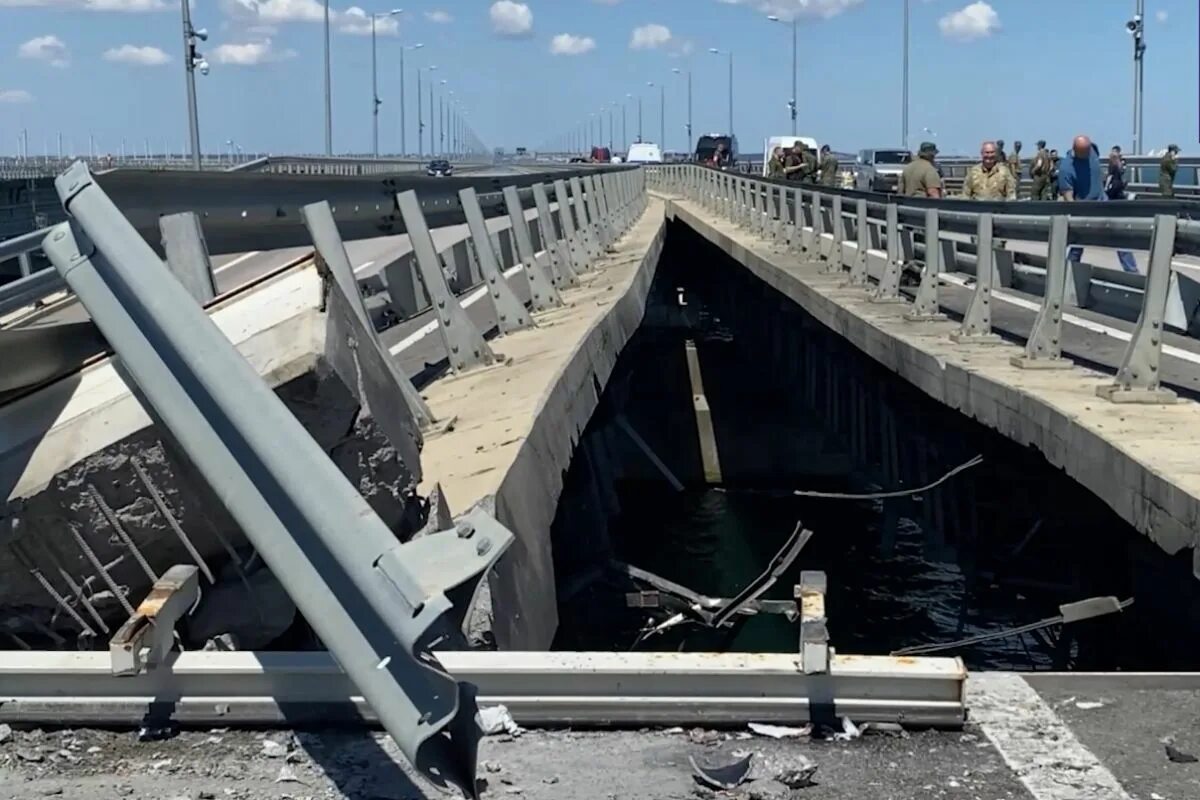 Атака на крымский мост сегодня видео