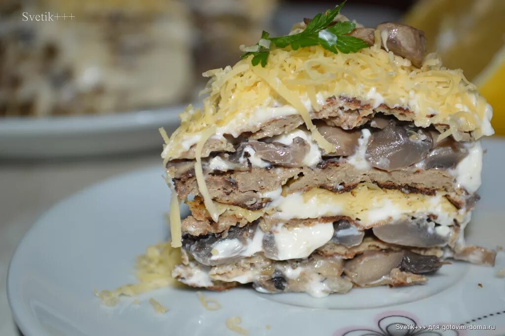 Печеночный торт с грибами. Печеночный торт лазерсон. печёночный торт с грибами. печеночный тортик с грибами. печёночный торт с грибами и сыром.