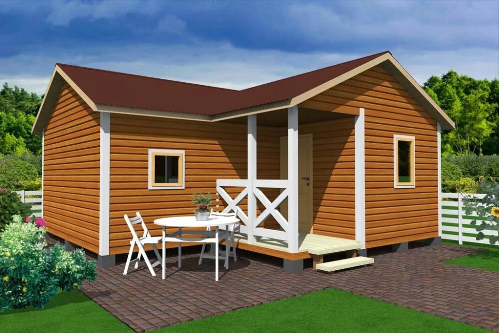 Угловой домик для дачи. Дачный угловой хозблок. 5х5. Угловой дачный домик. Угловой дачный домик.