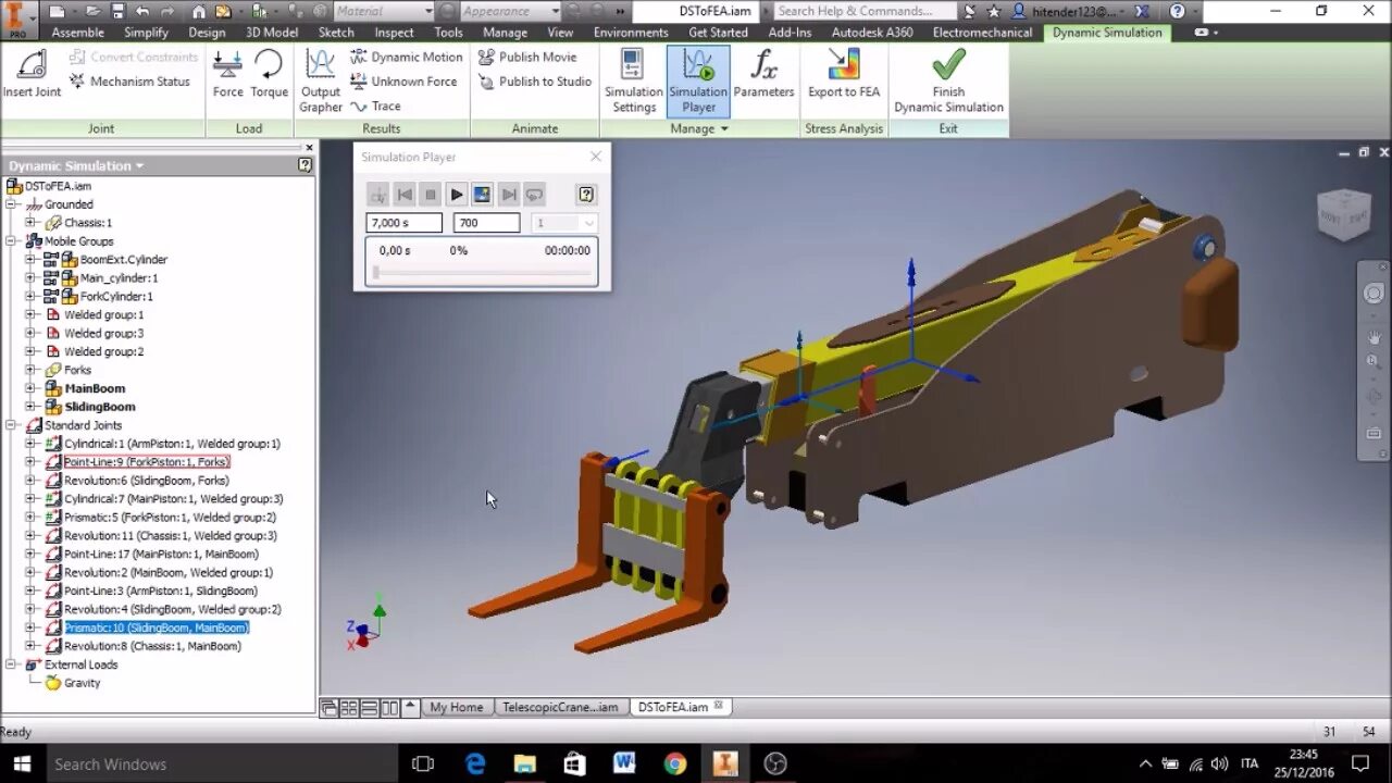 Dynamic simulations