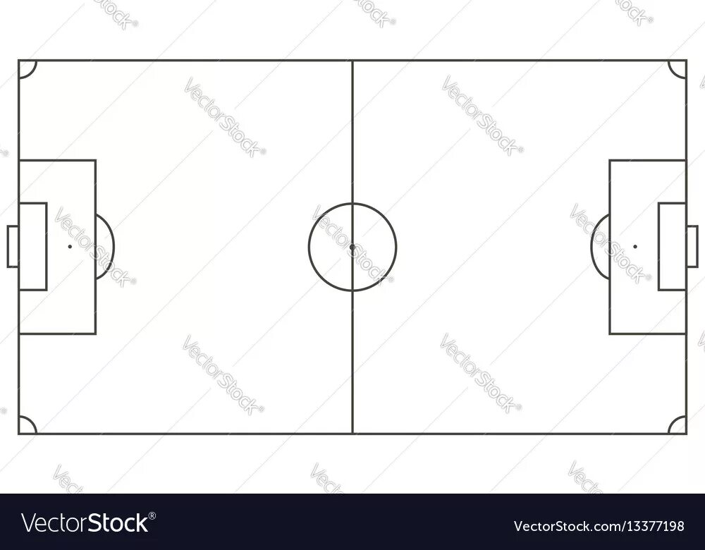 Football (Soccer Field) stock illustration. Illustration of ball - 37713707