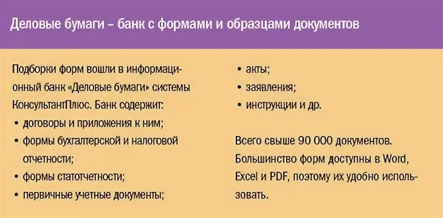 Отметьте утверждения относящиеся к списку документов