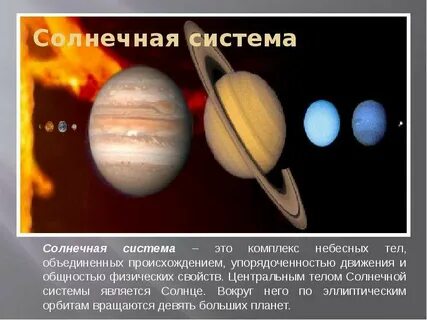 Солнце и небесные тела составляют