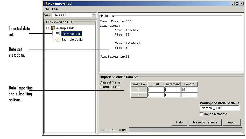 Import tools. Mathlab таблица. Программа Import Tool описание.