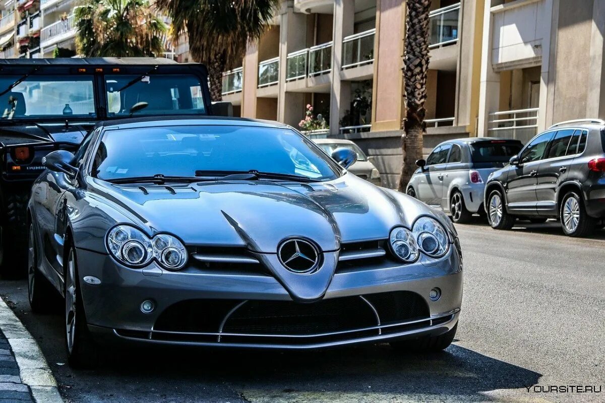 Mercedes-Benz SLR Street. Самые обычные машины. Машины обычные не крутые. Обычные Тачки