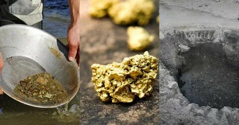 Старатели отделяют золото от пустой породы