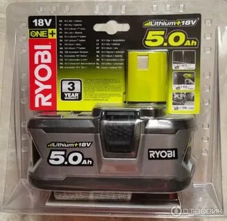 Аккумулятор ryobi rb18l50 5 а ч
