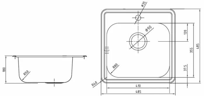 Мойка кухонная IDDIS Strit str48s0i77. Мойка IDDIS Strit (str78sli77). Врезная кухонная мойка 48.5 см, IDDIS Strit str48s0i77. Мойка 380х380 IDDIS. Размер отверстия раковины