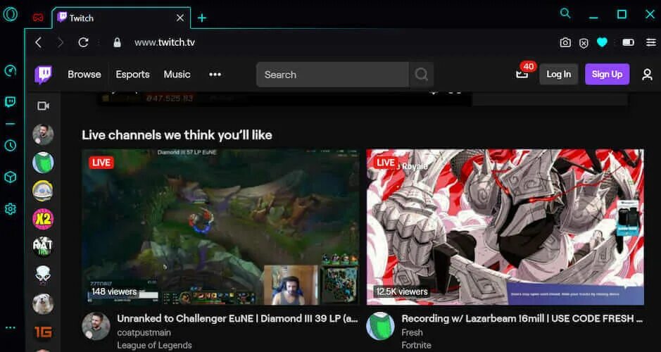 Twitch notification