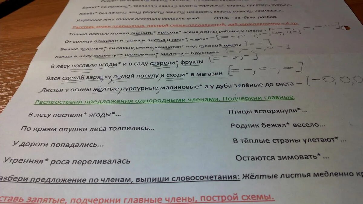 В предложении утра мы собирались на озеро. Синтаксический разбор предложения. Разбор предложения с однородными членами.