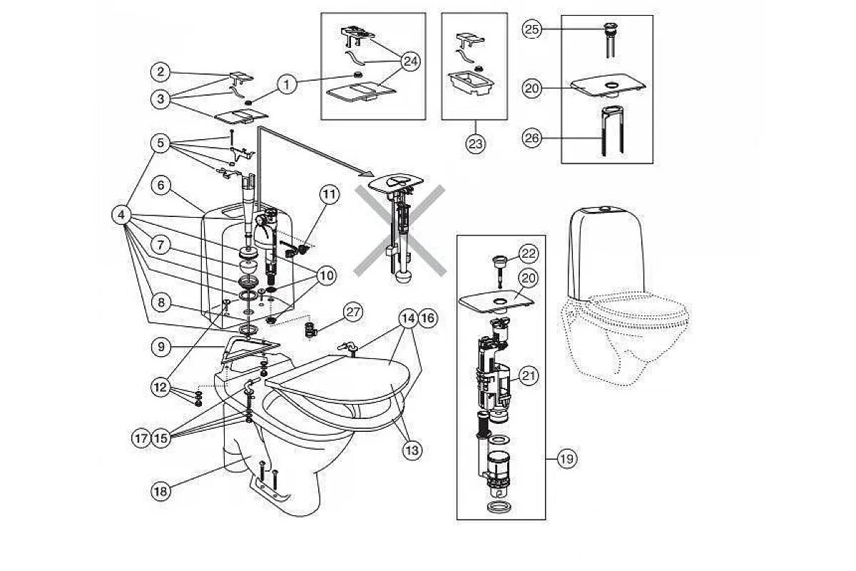 Унитаз Густавсберг схема сливного бачка. Унитаз Gustavsberg схема бачка. Унитаз Gustavsberg Nordic сливной механизм схема. Замена компакта