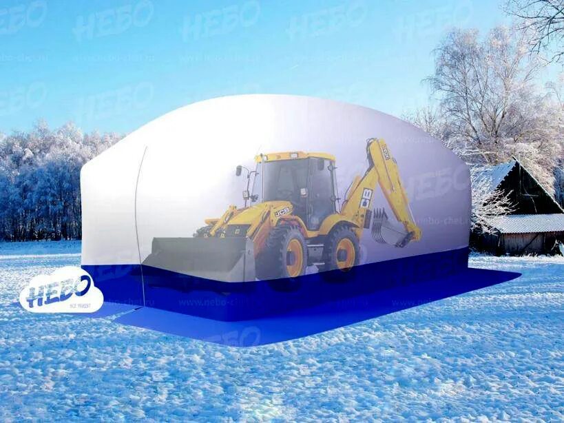 палатка для ремонта техники «ангара-170». тентовый гараж для автомобиля. быстровозводимая палатка. палатка для ремонта спецтехники. навес тент для грузовика.