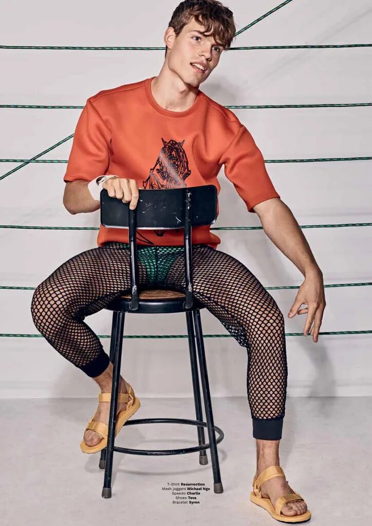 Guy in stocking